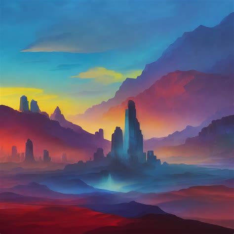 KREA AI Amazing Atmospheric Imaginative Desert Landscape