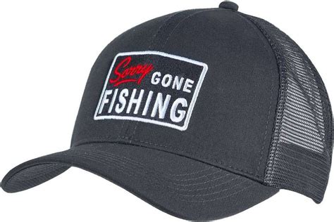 Avid Sportswear Gone Fishing Trucker Hat Heather Grey Tackledirect