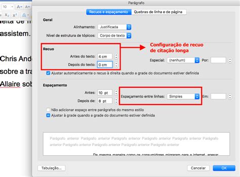 Recuo e Espaçamento ABNT veja como formatar corretamente