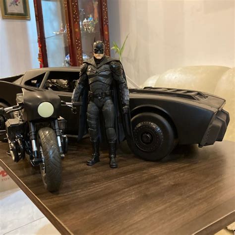 LOOSE 7 McFarlane BATMAN With BATCYCLE And Spin Master BATMOBILE