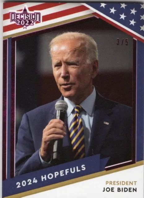 Joe Biden Decision Update Hopefuls Card Pink Ser Eur