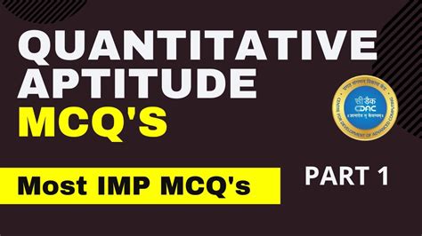 Solve Quantitative Aptitude Mcq Important Ques Must Solve Cdac