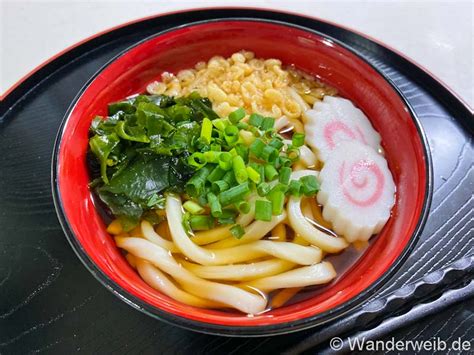 Udon Nudelsuppe Kake Udon かけうどん WanderWeib kocht