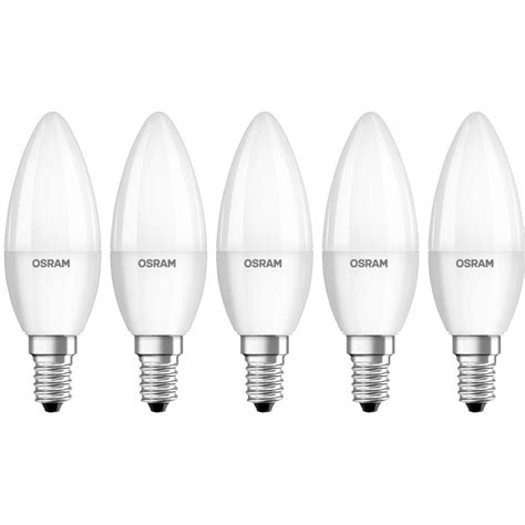 Комплект 5 крушки Led Osram Base Classic B40 E14 5 5w 40w 470