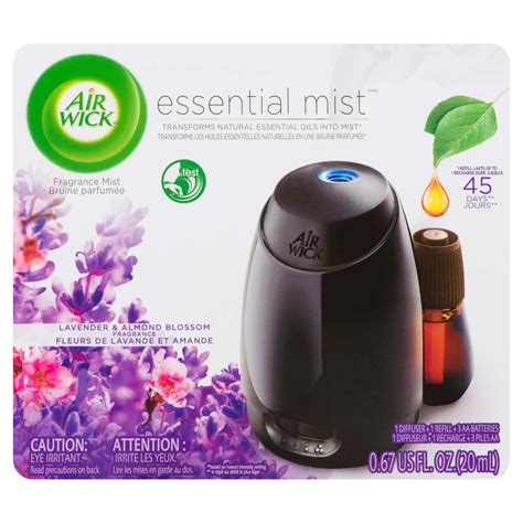 Air Wick Essential Mist Lavender and Almond Blossom Oil Diffuser Kit R – Giant Tiger