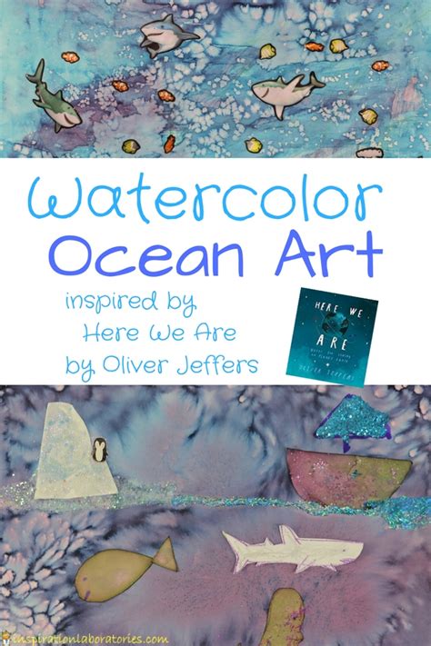 Watercolor Ocean Art Inspired by Here We Are | Inspiration Laboratories