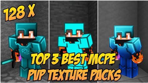 Mcpe 119 Top 3 Pvp Texture Packs 128x No Lag Fps Boost 2022