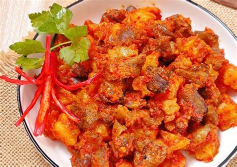 Resep Sambal Goreng Ati Ampela Plus Kentang Oleh Mira Jabir Cookpad