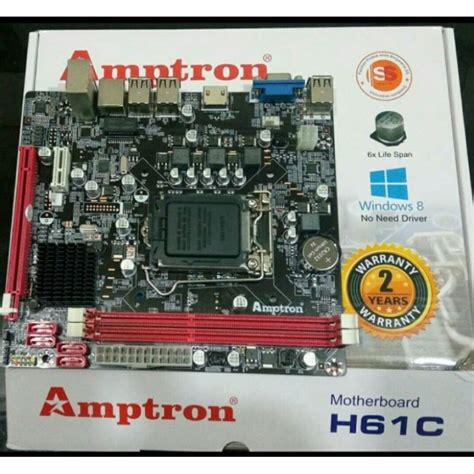 Jual MOTHERBOARD AMPTRON H61 Shopee Indonesia