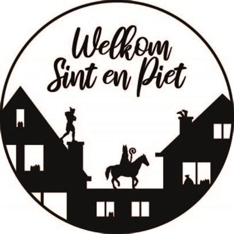 Raamsticker Welkom Sinterklaas En Piet Bol