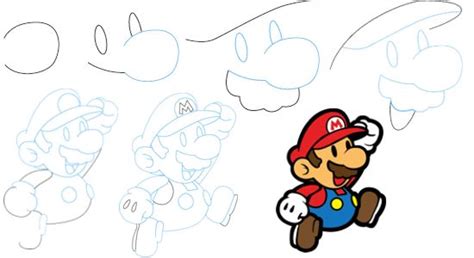 How To Draw Paper Mario How To Draw Mario