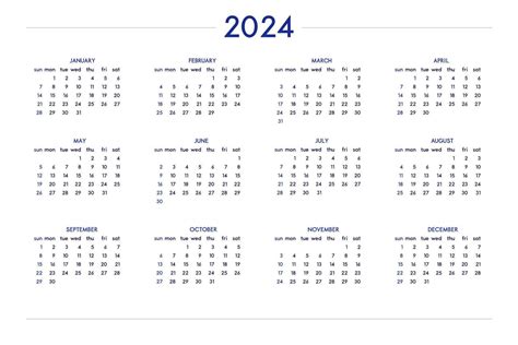 Calendario 2024 ambientado en un estilo estricto clásico calendario de