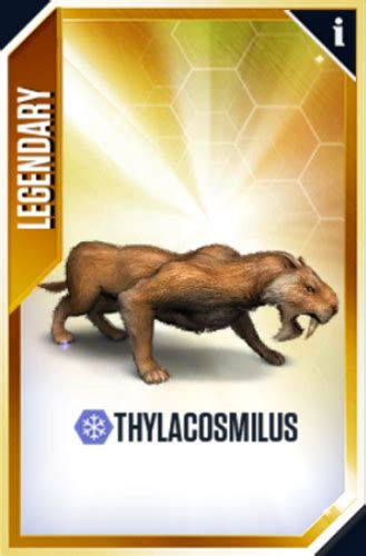 Thylacosmilus Jurassic World The Game Wiki Fandom