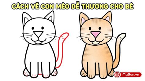 Hướng Dẫn Cách Vẽ Con Mèo đơn Giản Cute Dễ Thương Và đáng Yêu