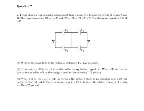 Solved Figure Shows A Four Capacitor Arrangement That Is Chegg