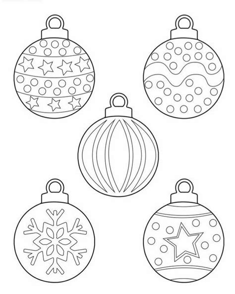 Pin By Natascha Van On Kleurplaat Kerst Printable Christmas Ornaments