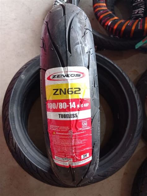 Ban Luar Motor Zeneos Zn Ring Ukuran Tubeless Kualitas