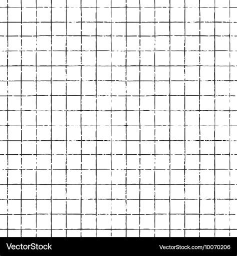 Seamless hand drawn pattern with grid lines Vector Image