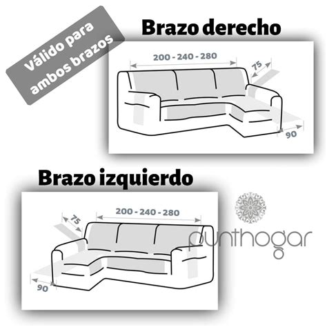 Comprar funda cubre sofá CHAISE LONGUE Punthogar