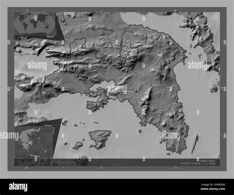 Atenas Administraci N Descentralizada De Grecia Mapa De Elevaci N En