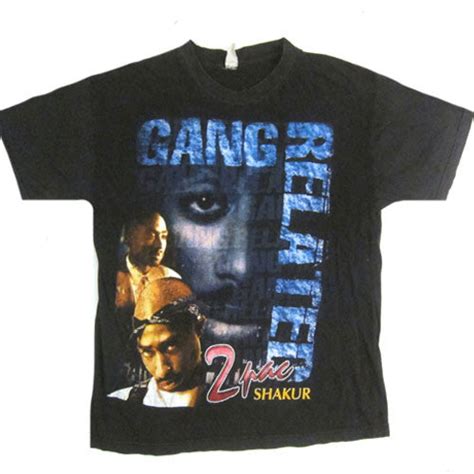 Vintage Tupac T-Shirt Rap Hip Hop 2Pac Shakur Gang Related movie Lost ...