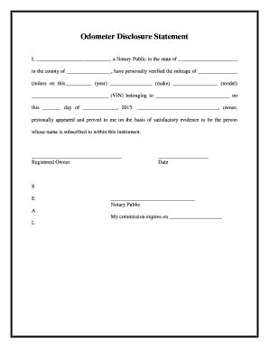 Blank Notary Forms Printable