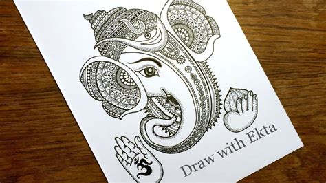 An Elephant Drawn In Black And White On A Piece Of Paper With The Words