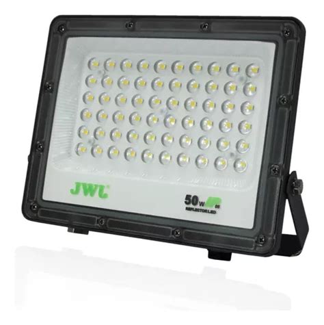 Reflector Led Tipo Lupa 50w Luz Blanca Ip66 3pz Jwj Meses sin interés