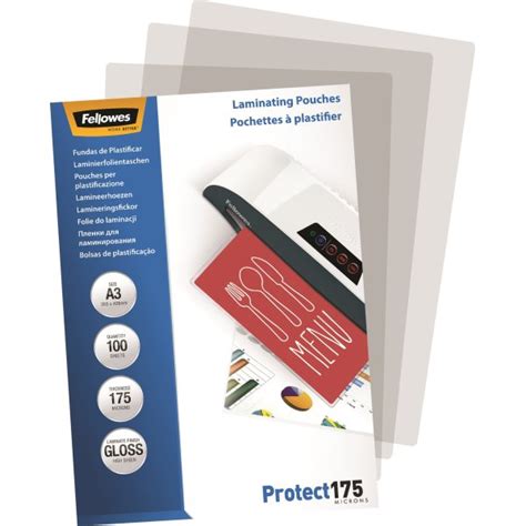 Fellowes Protect Mic A Lamineringslomme Gloss Lomax