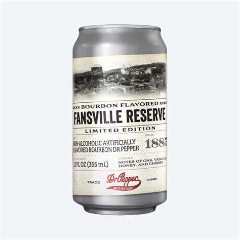 Dr. Pepper Bourbon Flavored Fansville Reserve Can