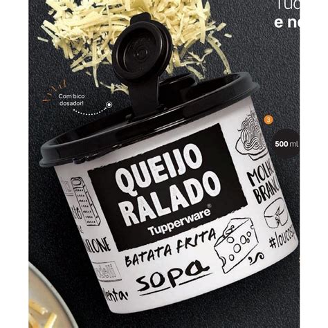 Redondinha Queijo Ralado Linha Preto E Branco Ml Shopee Brasil