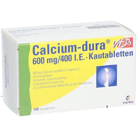 Calcium Dura Vit D Mg I E Kautabletten St Shop Apotheke