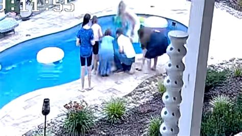 Shocking Video Shows Dad Jumping Into Pool To Save 2 Year Old Daughter From Drowning Good