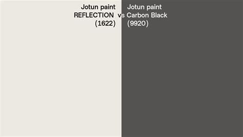 Jotun Paint Reflection Vs Carbon Black Side By Side Comparison