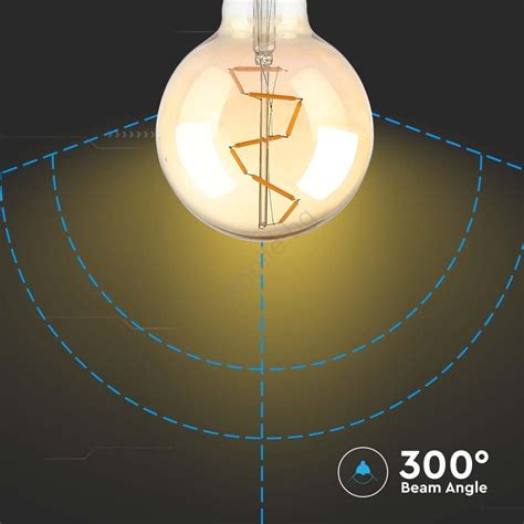 Led Крушка Filament G95 E27 4w 230v 2200k Lampite