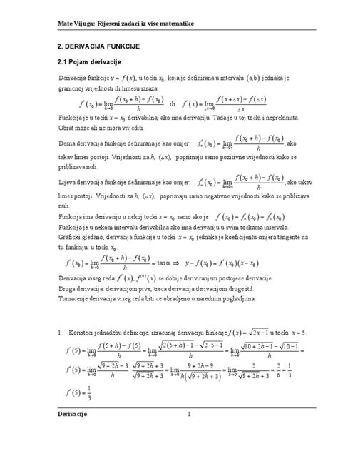Derivacije Pdf