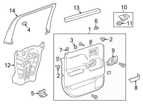 chevrolet Silverado 2500 HD Door Interior Trim Panel (Rear). CREW CAB ...