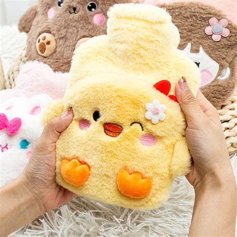 Portable Cute Hot Water Bag With Pocket Period Pain Relieve Keep Warm