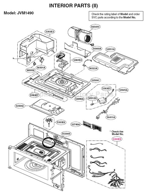 Ge Jvm1490ch Parts Microwaves