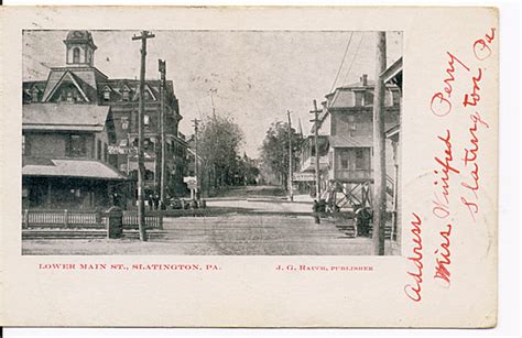 Lower Main St, Slatington, PA. · Slatington Postcards