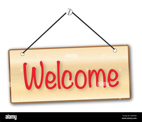 Welcome Plaque Sign Hi Res Stock Photography And Images Alamy