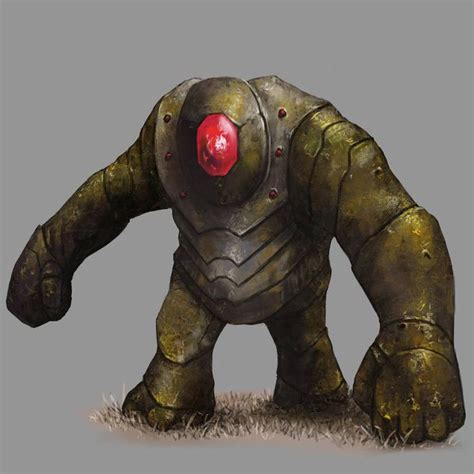 Gem Golem By Seraph777 Fantasy Monster Creature Concept Art