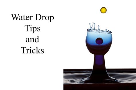 How to Shoot Water Drops with StopShot