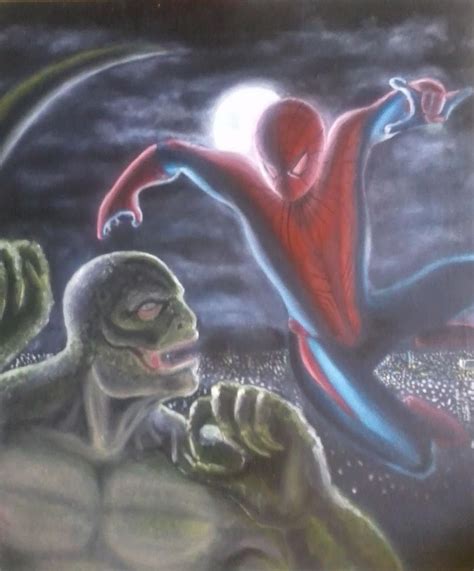 The Amazing Spider-Man vs Lizard by angell35art on DeviantArt