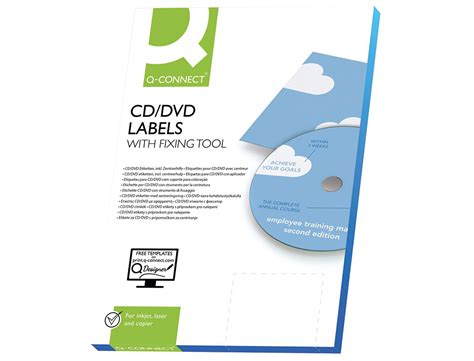 Papelería Carlin ETIQUETA ADHESIVA Q CONNECT KF01579 TAMAÑO CD ROM