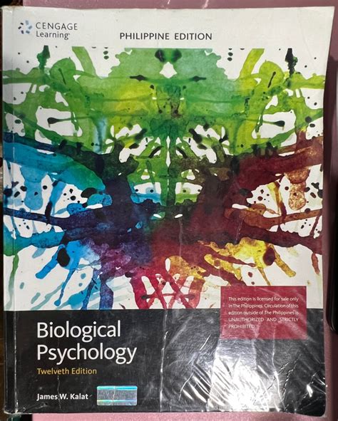 Biological Psychology Th Ed By James W Kalat Hobbies Toys