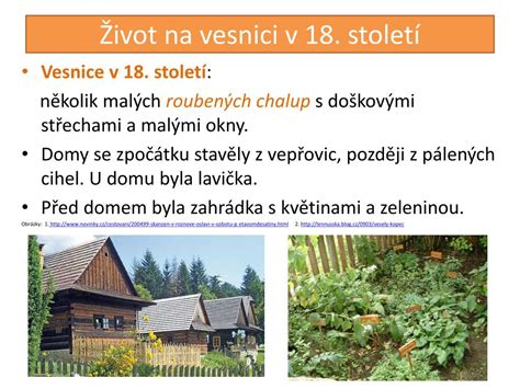 PPT Název Život na vesnici v 18 století VY 32 inovace VL5 09