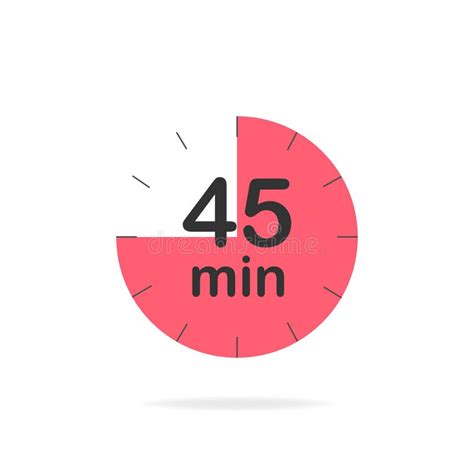 Temporizador De 5 Minutos Símbolo De Cronómetro En Estilo Plano