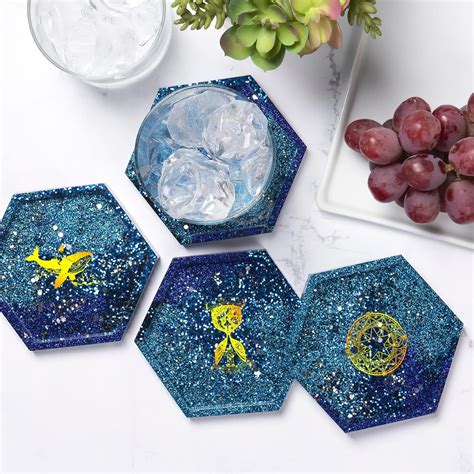 Buy Astaron Pcs Resin Stickers Shiny Holographic Stickers For Resin