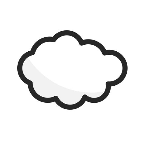 Fluffy Cloud Icon Weather Vector 26530429 Vector Art At Vecteezy